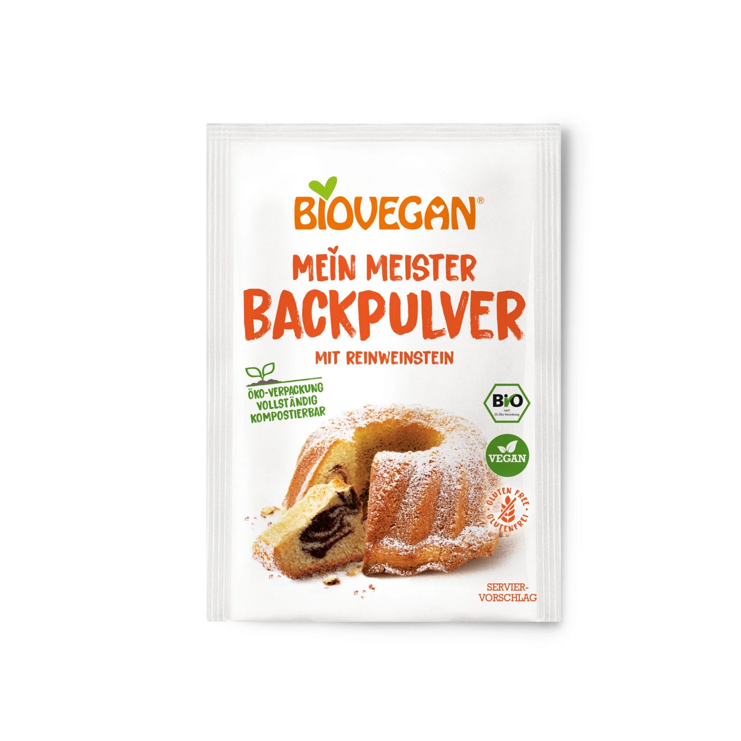 Biovegan Meister Backpulver für 1,5kg 3ST 51g