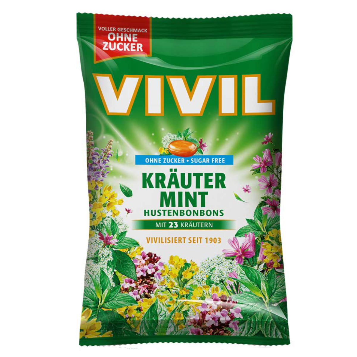 Vivil Hustenbonbons Extra Stark ohne Zucker 120g