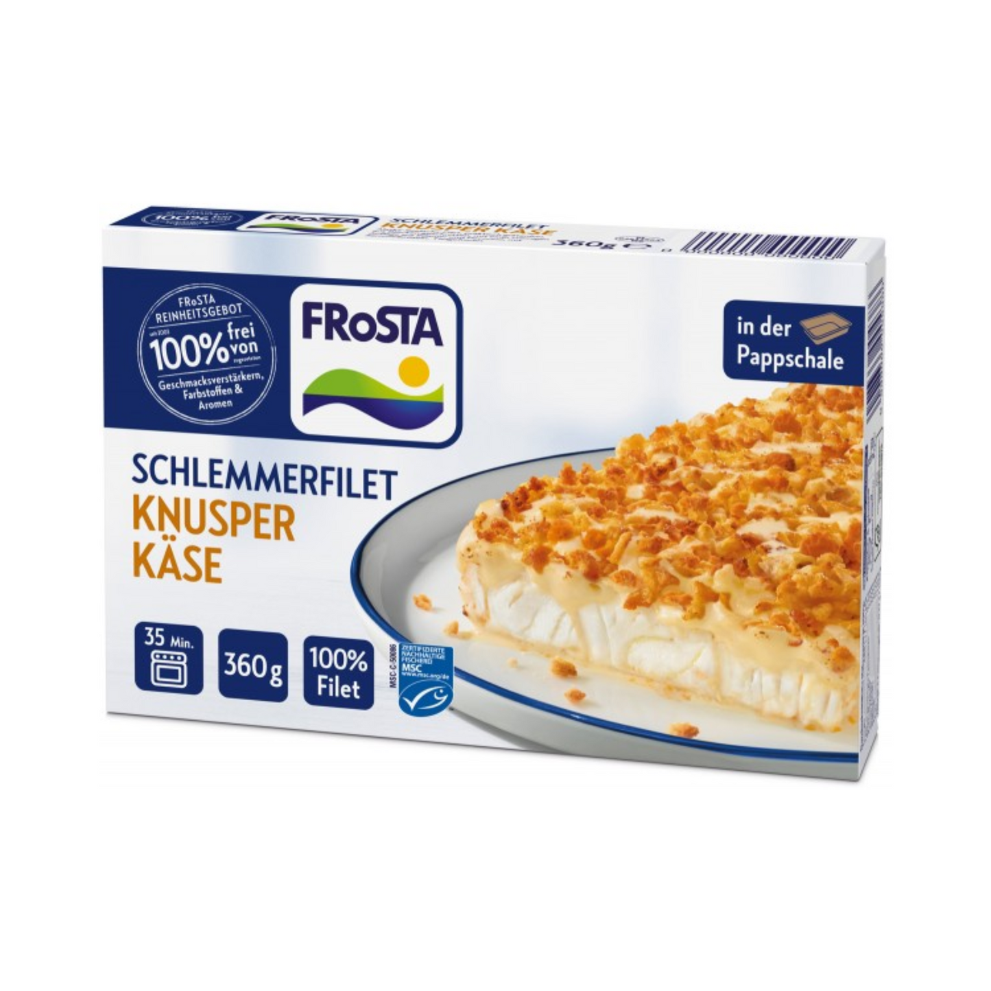MSC Frosta Schlemmerfilet Knusper Käse 360g