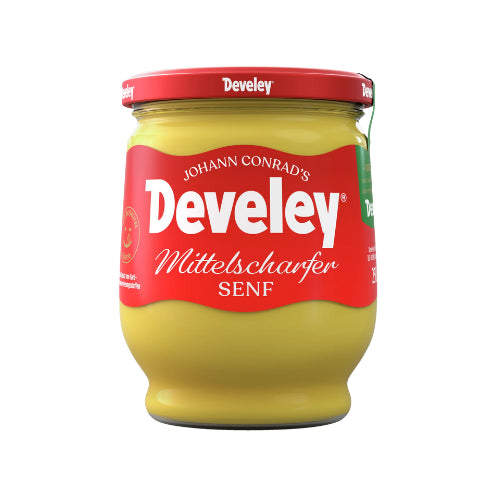 Develey Mittelscharfer Senf Glas 250ml