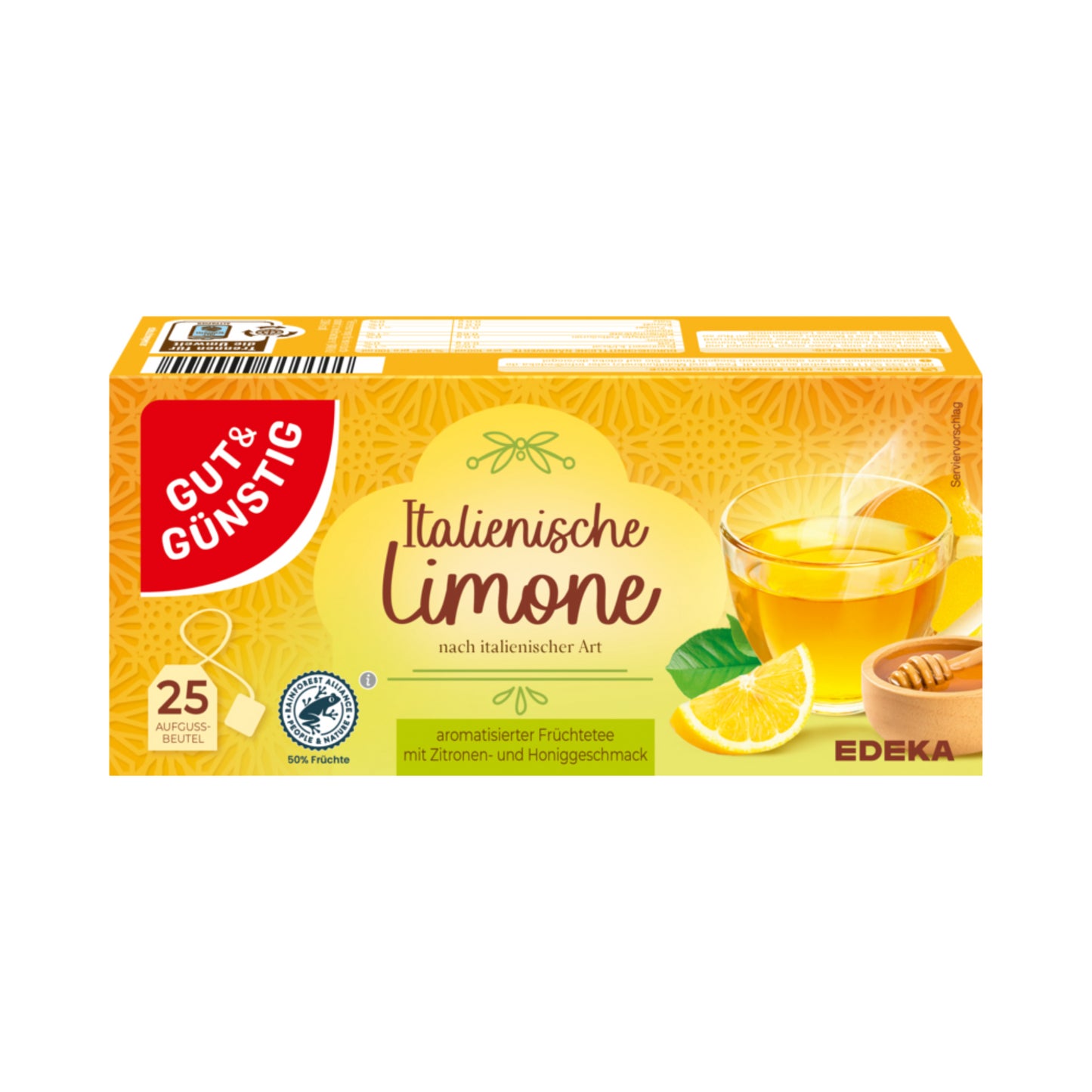GUT&GÜNSTIG italienische Limone Tee 25x2,5g