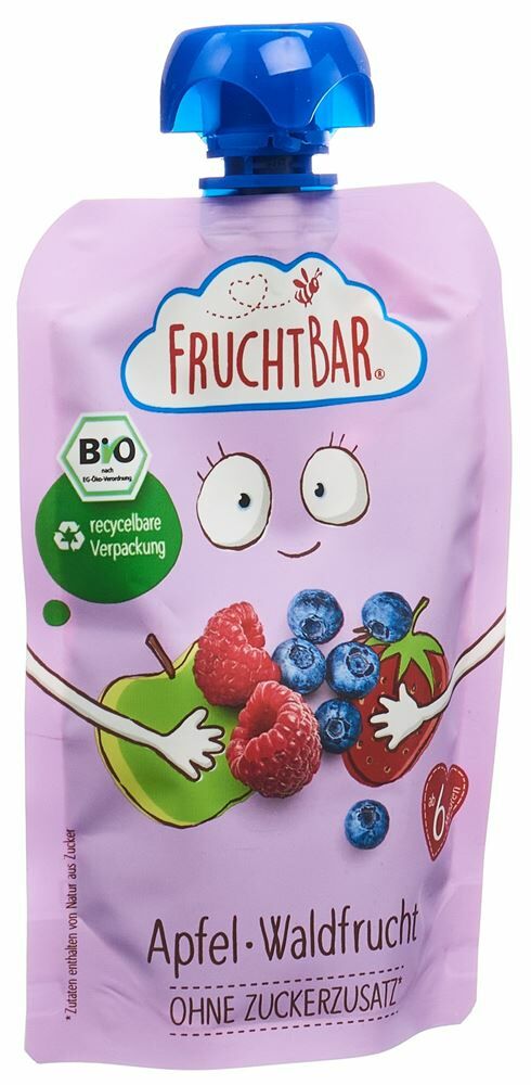 Bio Fruchtbar Fruchtpüree Apfel&Waldfrucht 100g