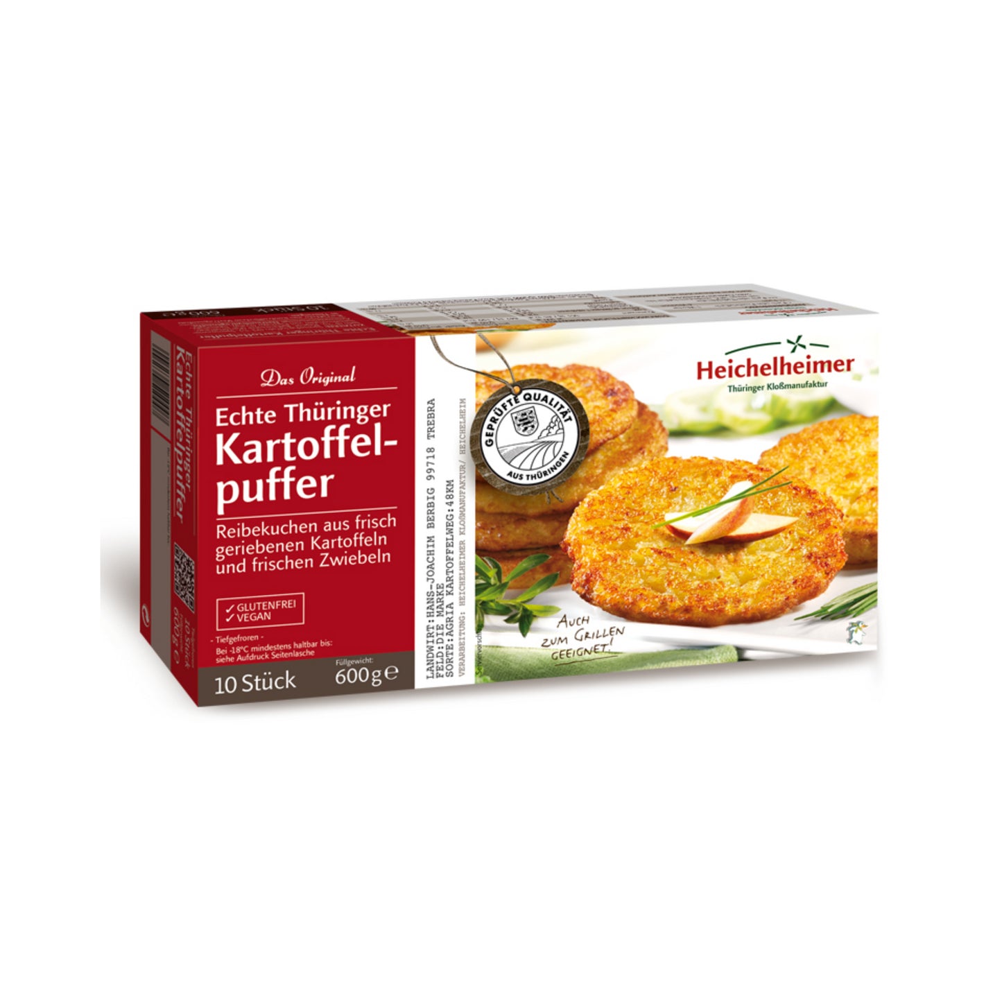 Heichelheimer Echte Thüringer Kartoffelpuffer 10ST 600g