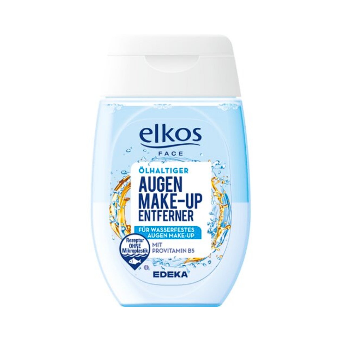 EDEKA elkos FACE Augen Make-up Entferner wasserfest ölhaltig 100ml