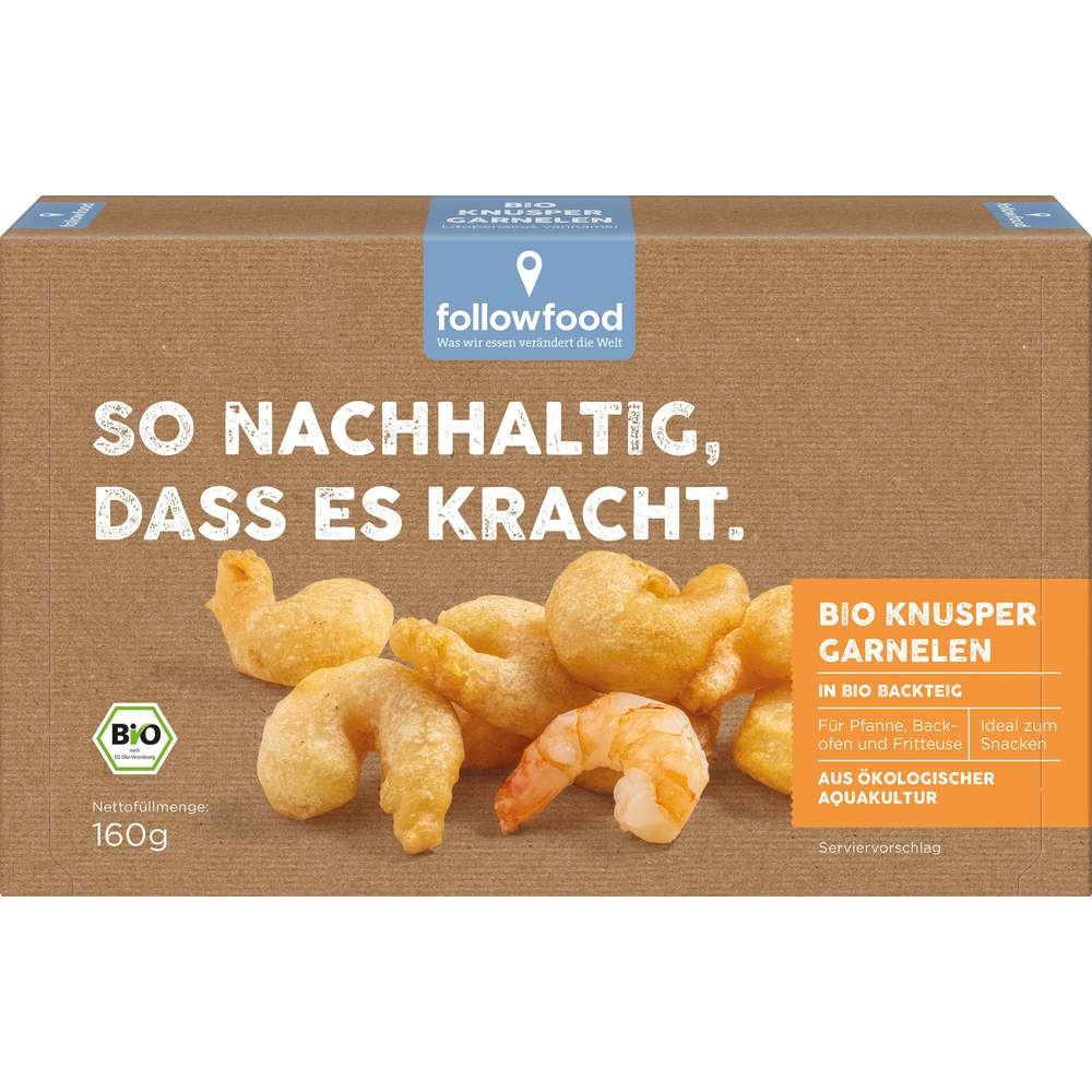Bio Followfood Knusper Garnelen 160g