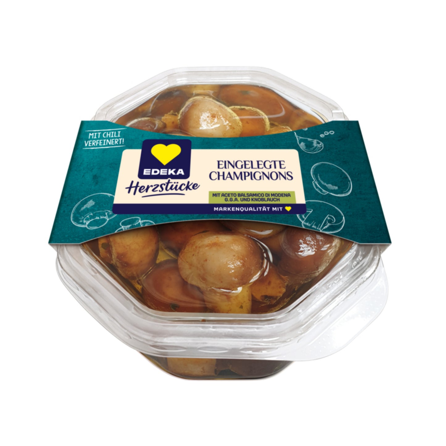 EDEKA Herzstücke Champignons in Rapsöl mit Aceto Balsamio 230g