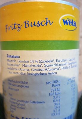 Bio Wela Gemüse Bouillon für 14l