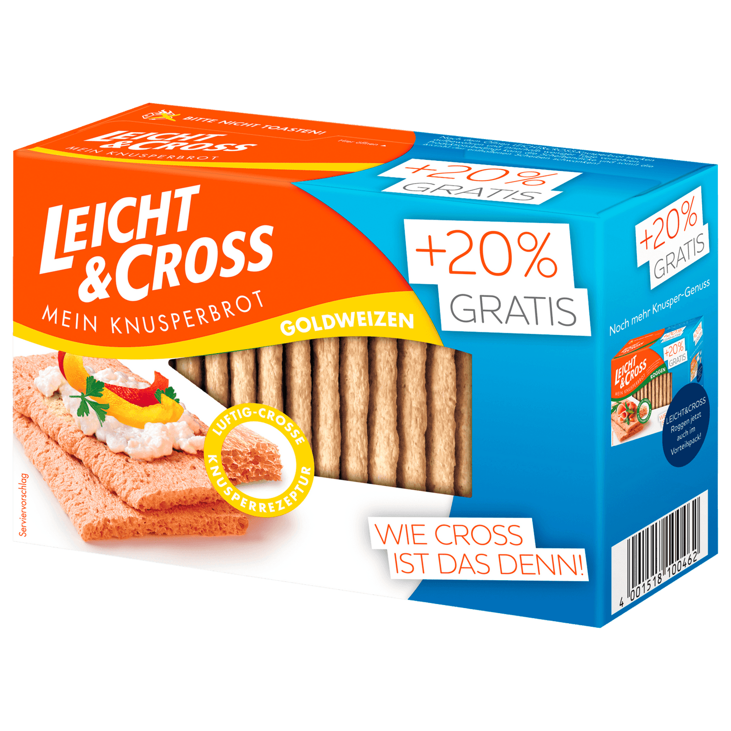 Leicht&Cross Weizen Knusperbrot 150g
