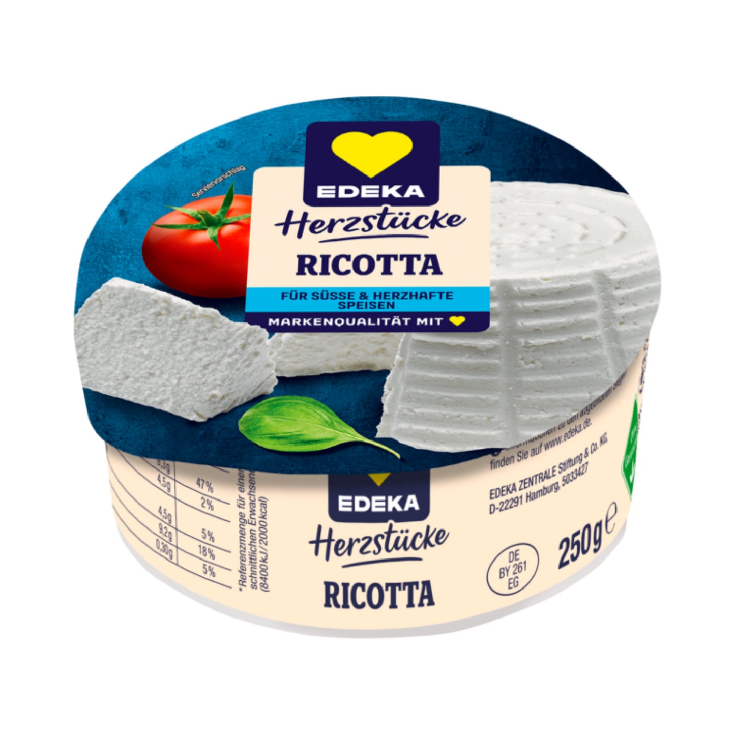 EDEKA Herzstücke Ricotta 45% 250g VLOG