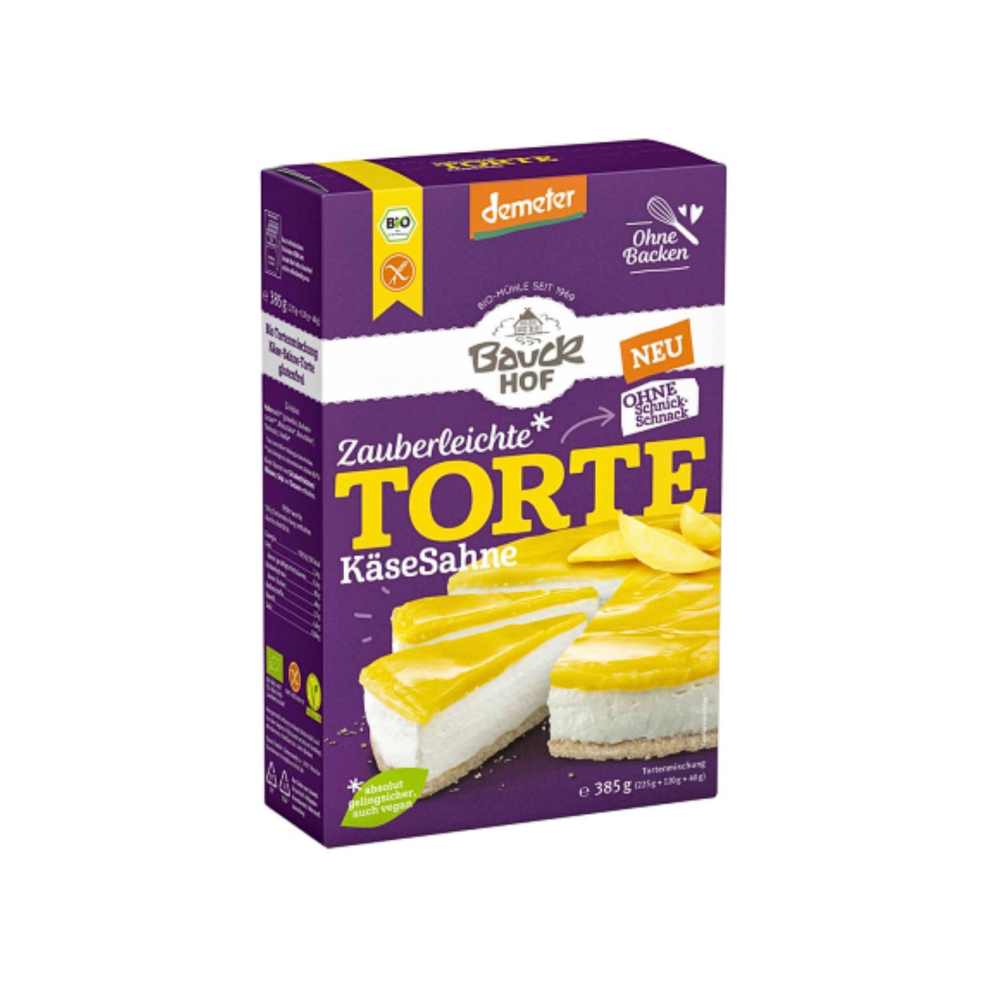 Demeter Bauckhof Torte Käse-Sahne Backmischung 385g