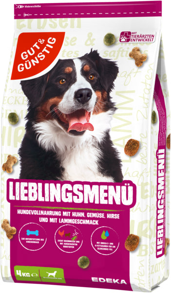 GUT&GÜNSTIG Lieblingsmenü mit Huhn,Gemüse,Hirse und mit Lammgeschmack 4kg