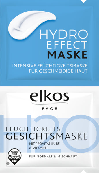 EDEKA elkos FACE Hydro Maske 2x8ml