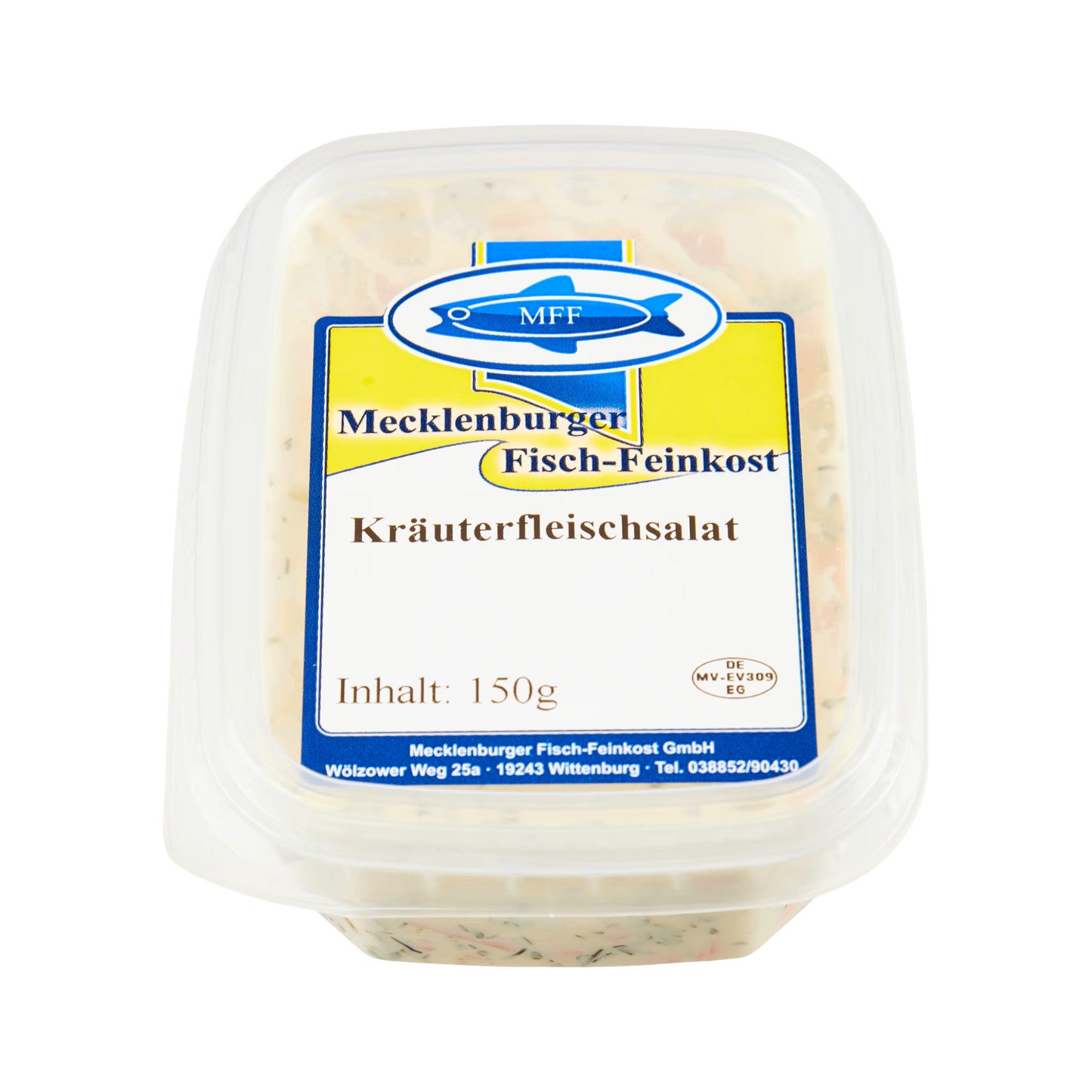 Mecklenburger Fisch Feinkost Kräuterfleischsalat 150g