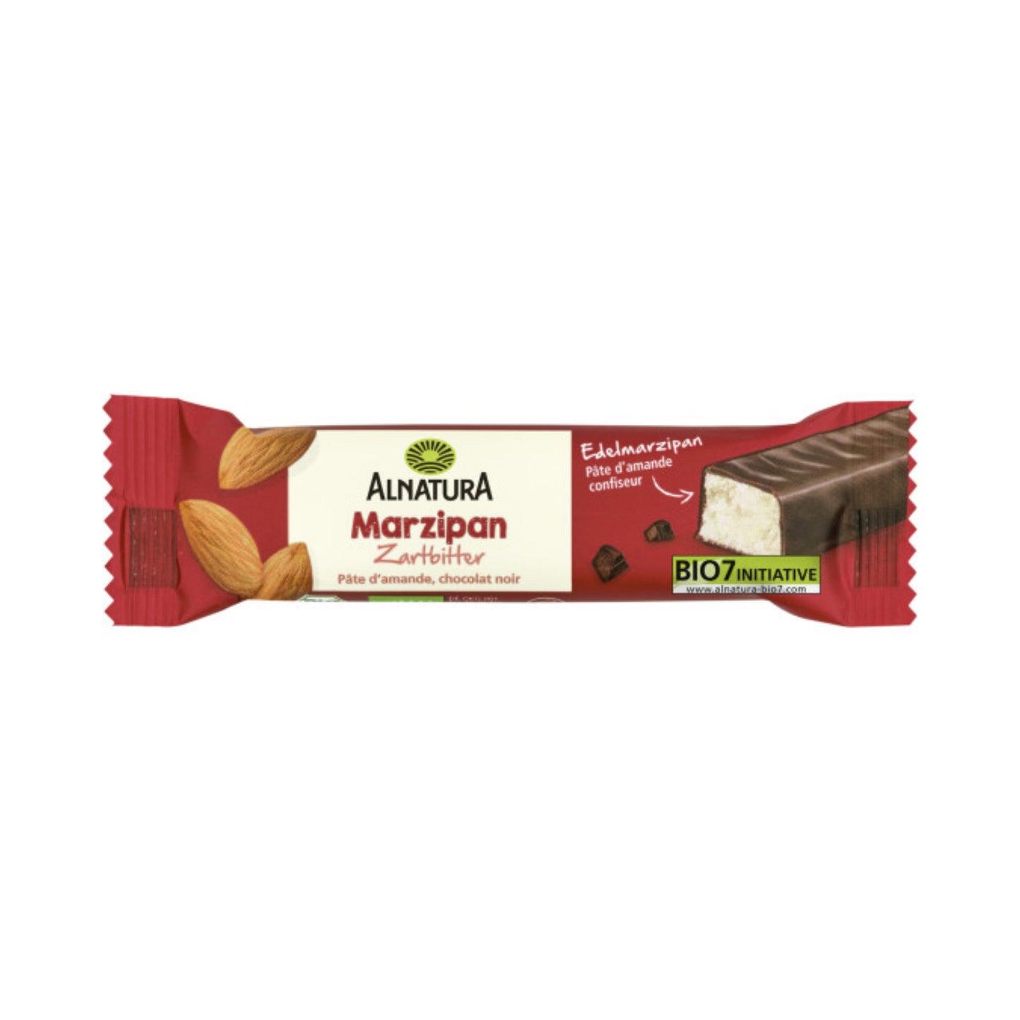 Bio Alnatura Marzipan Riegel Zartbitter 40g