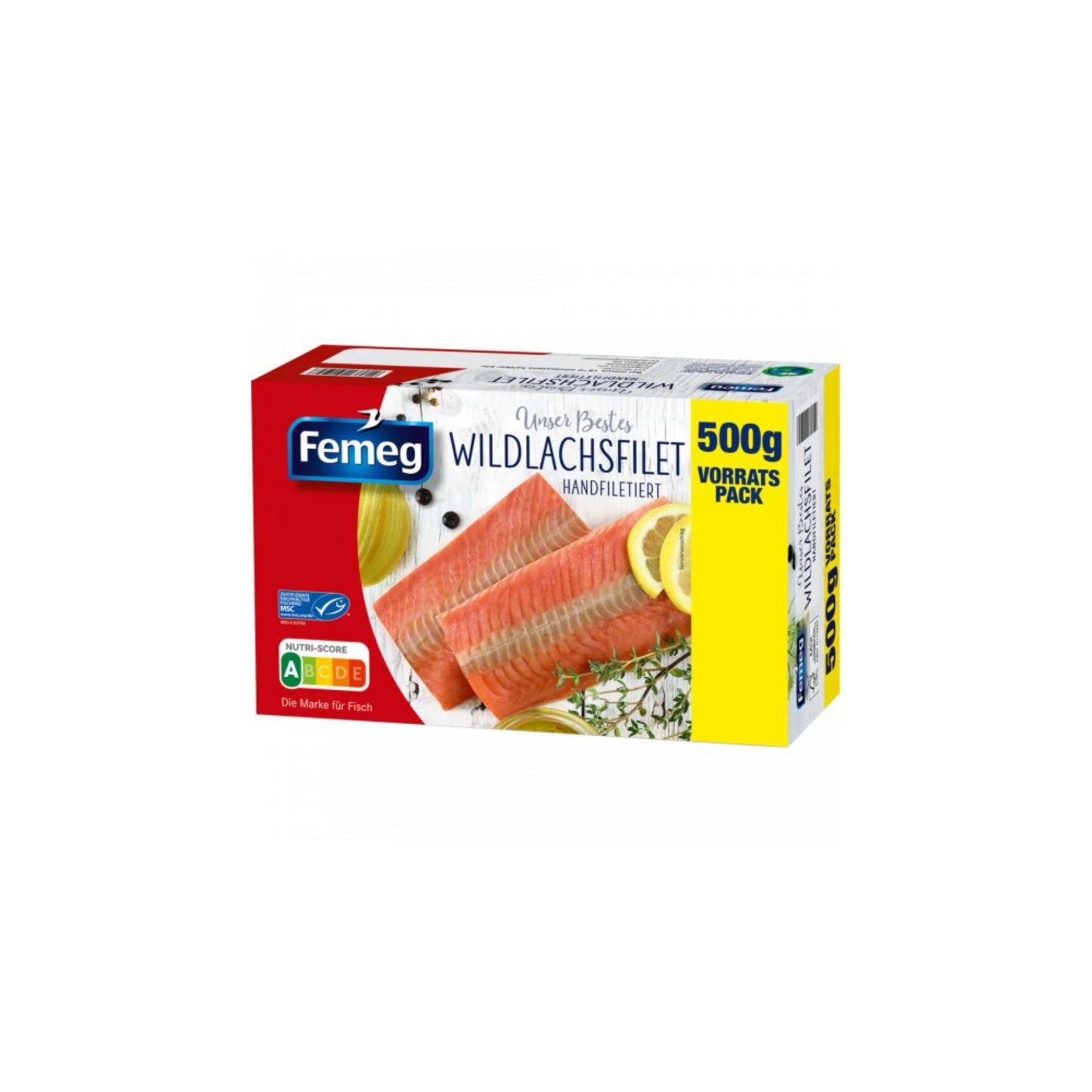 MSC Femeg Wildlachs Filets netto 500g