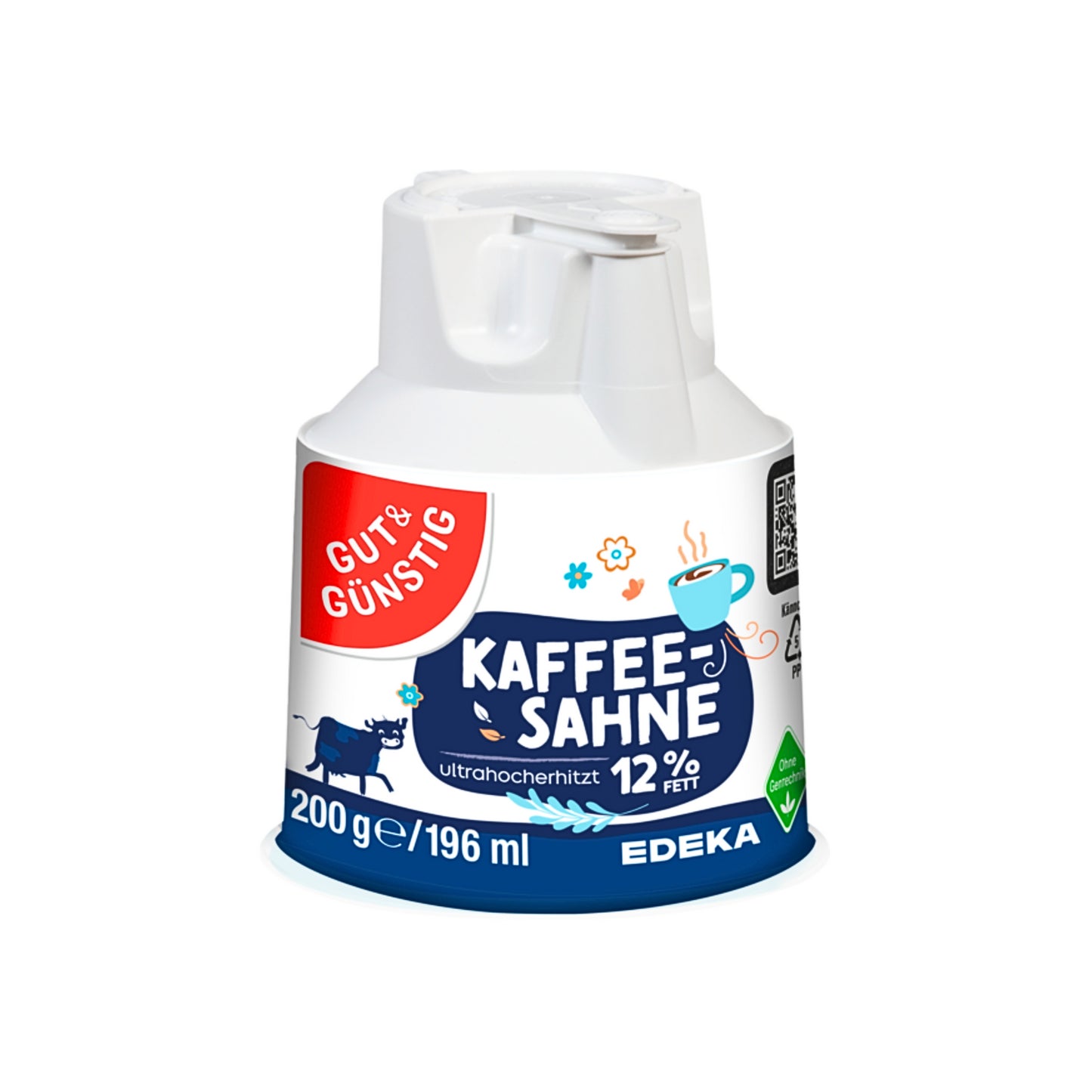 GUT&GÜNSTIG Kaffeesahne Kännchen 12% 200g VLOG