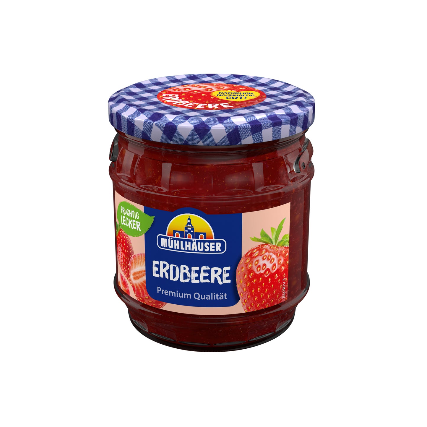 Mühlhäuser Erdbeerkonfitüre Extra 50% Frucht 450g