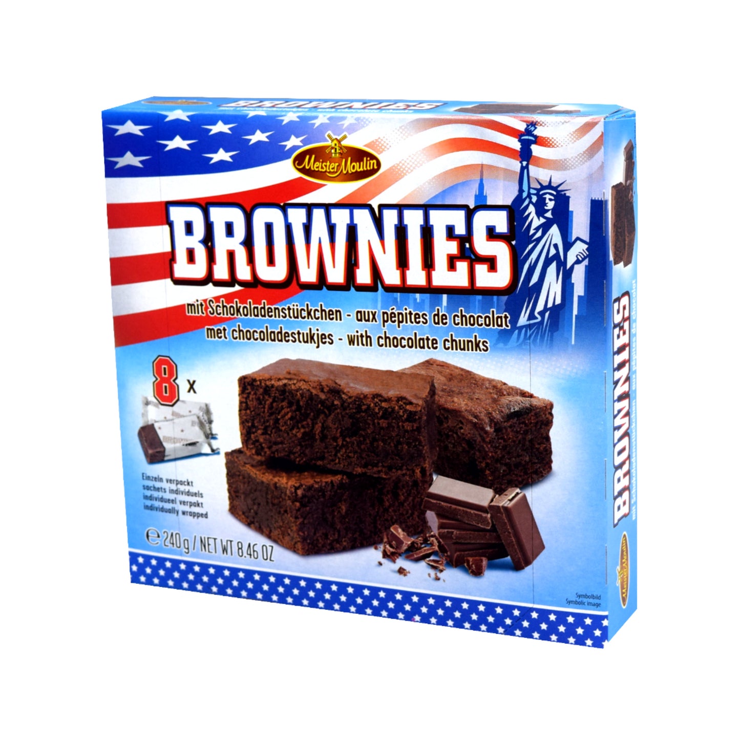 Meister Moulin Brownies 8ST 240g