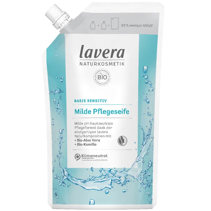 Lavera basis sensitiv milde Pflegeseife Nachfüllbeutel 500ml