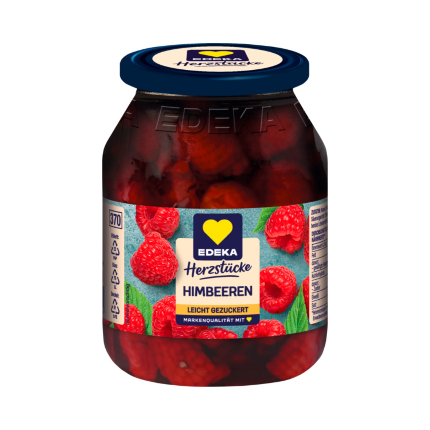 EDEKA Herzstücke Himbeeren leicht gezuckert 340g
