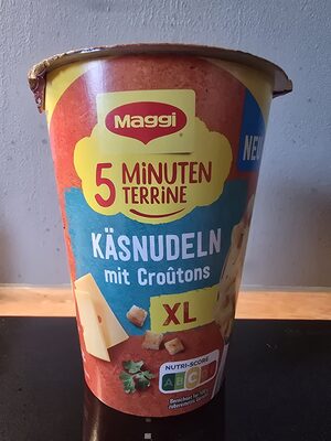 Maggi 5 Minuten Terrine Käsenudeln & Croutons XL Cup 87g