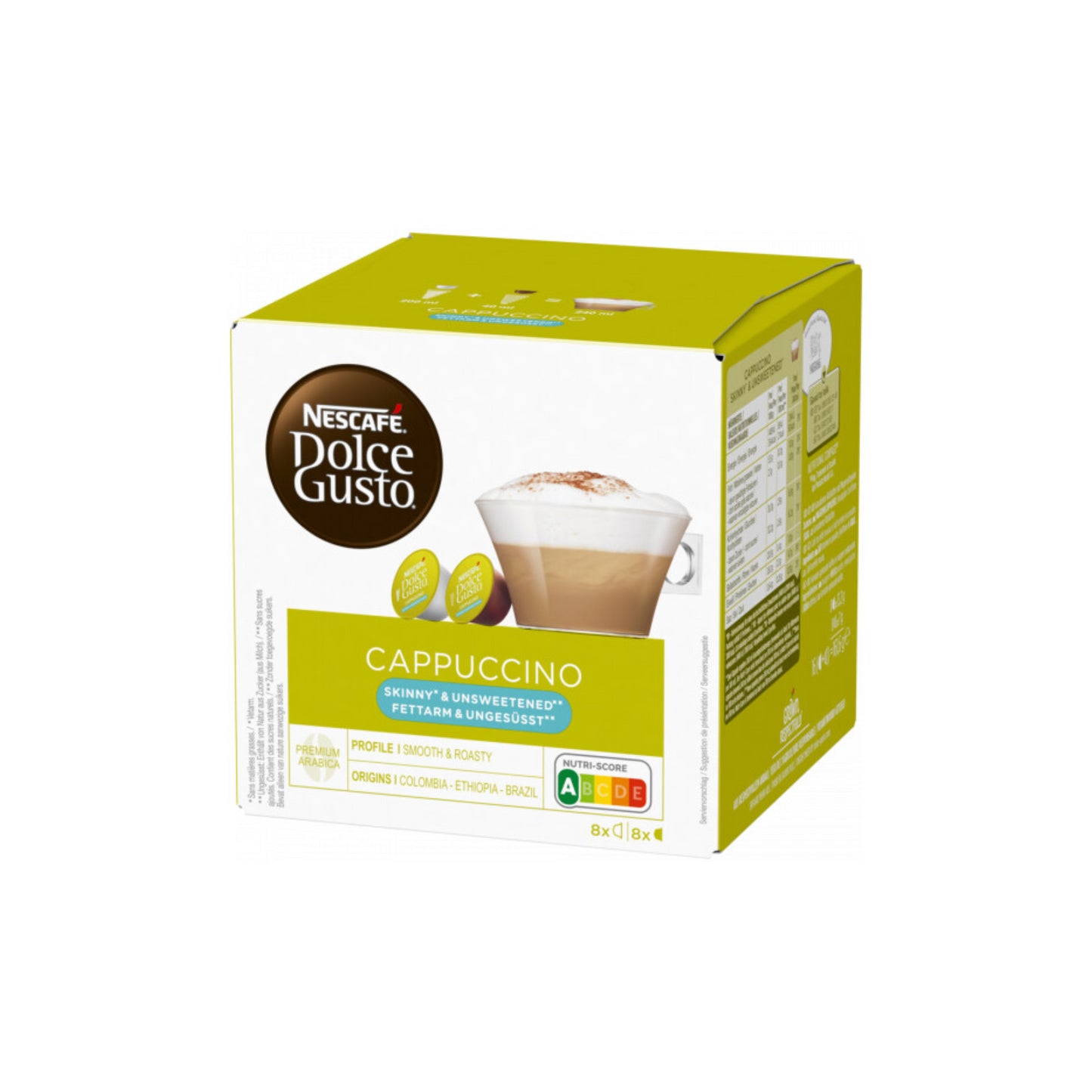 Nescafe Dolce Gusto Cappuccino Unsweetened 8Tassen 161,6g