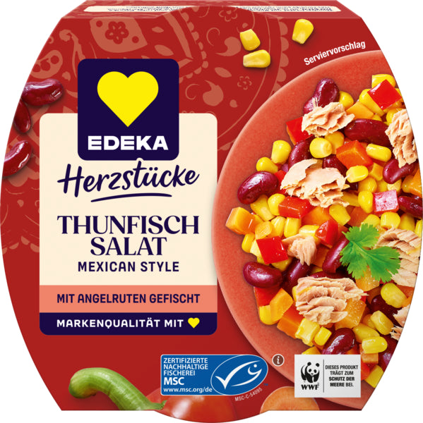 MSC EDEKA Herzstücke Thunfischsalat Mexican Style 160g