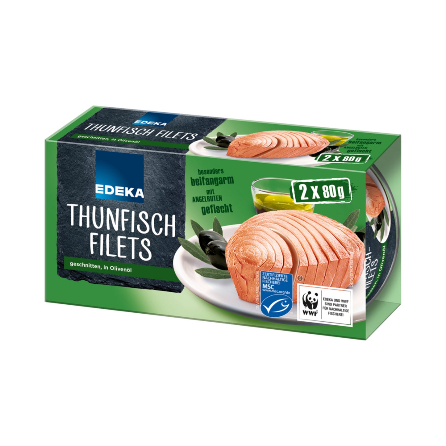 MSC EDEKA Thunfischfilets in Olivenöl 2x80g