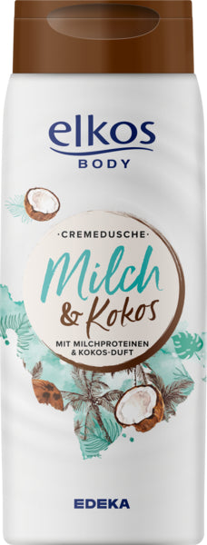 EDEKA elkos Cremedusche Milch&Kokos 400ml