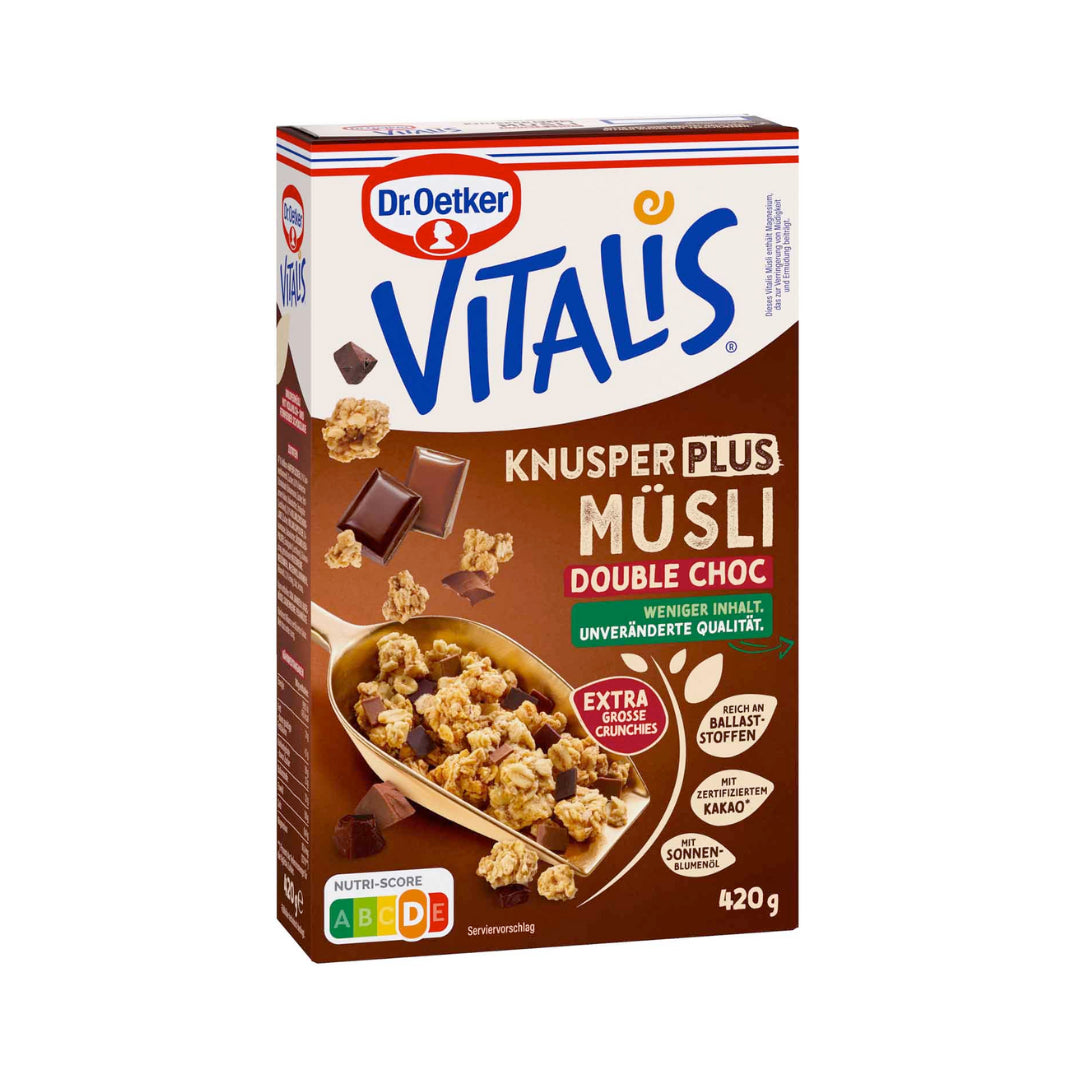 Dr.Oetker Vitalis Knusper Plus Double Chocolate 420g