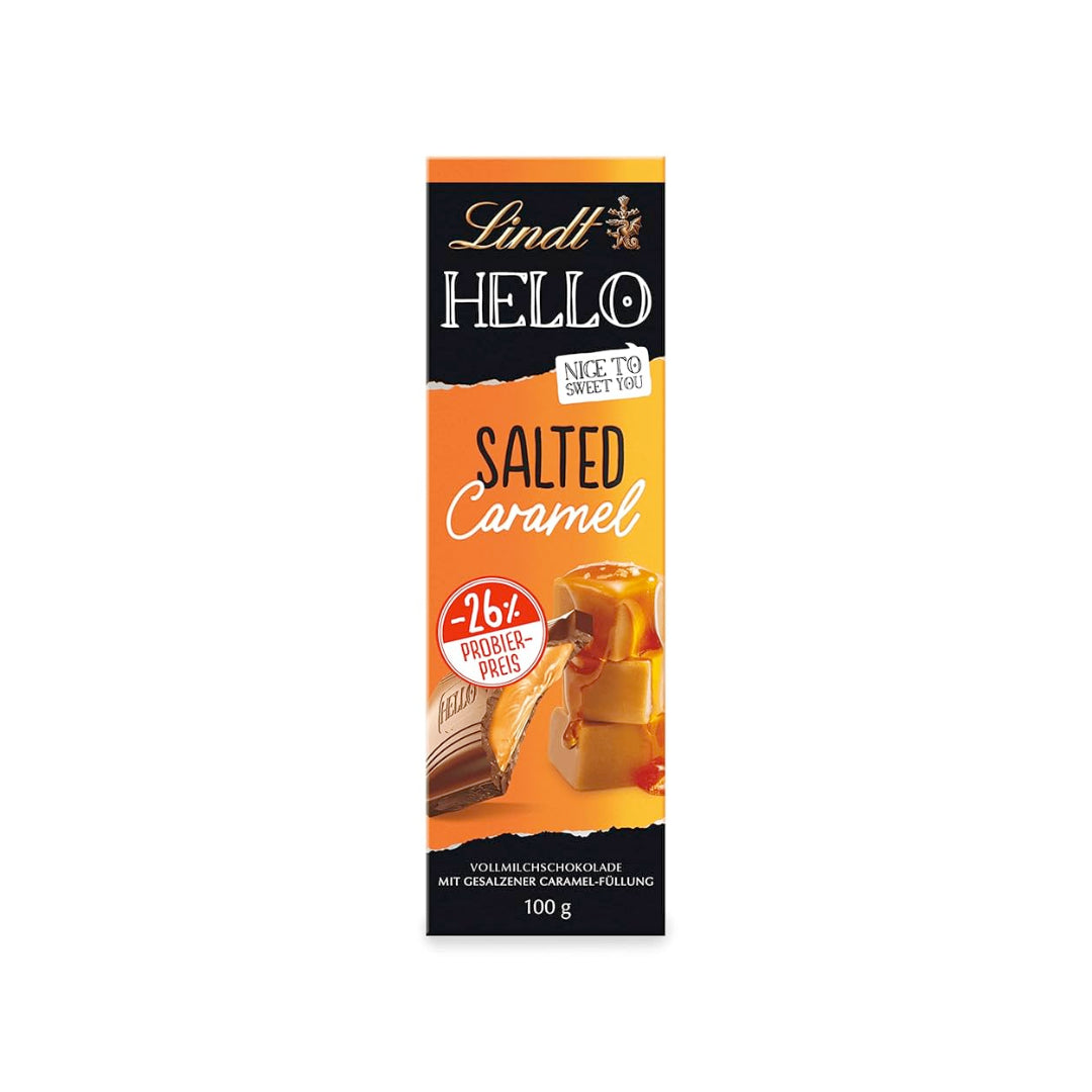 Lindt Hello Tafel Salted Caramel Präsent Promotion 100g