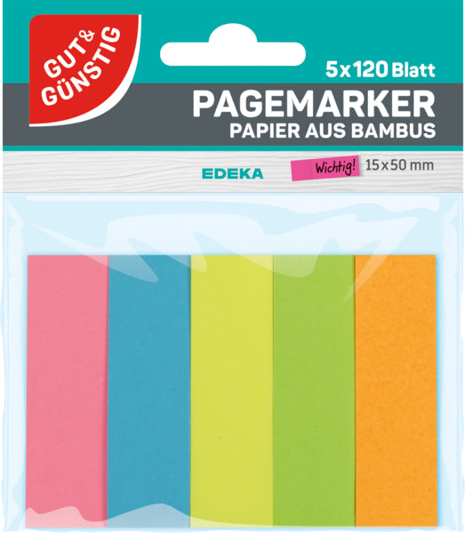 GUT&GÜNSTIG Pagemarker 5x120BL