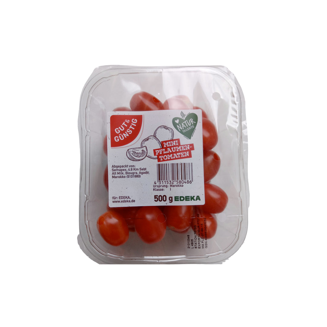 GUT&GÜNSTIG Mini Pflaumen Tomaten Marokko Klasse I 500g TopSeal