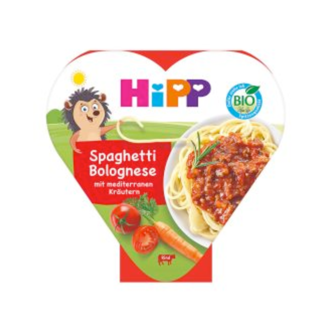 Bio Hipp Spaghetti Bolognese mit mediterranen Kräutern 250g
