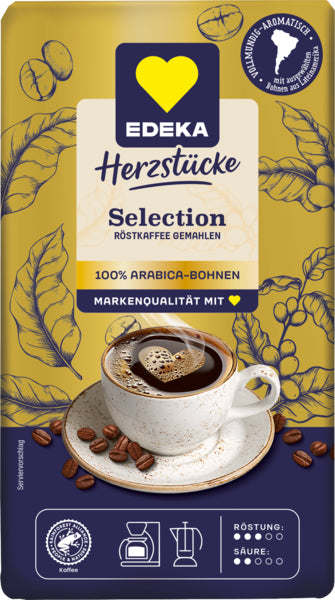 EDEKA Herzstücke Selection Röstkaffee gemahlen 500g