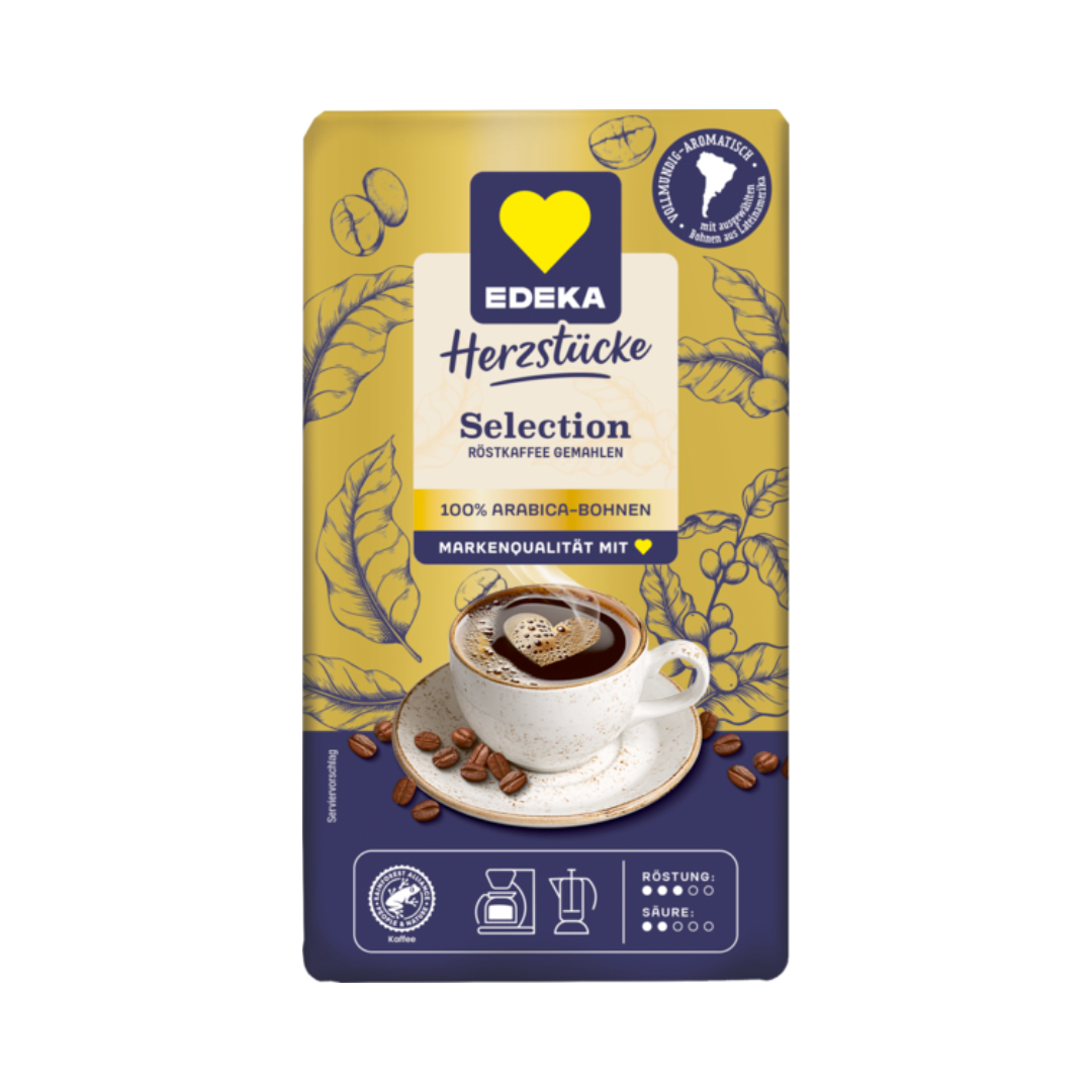 EDEKA Herzstücke Selection Röstkaffee gemahlen 500g