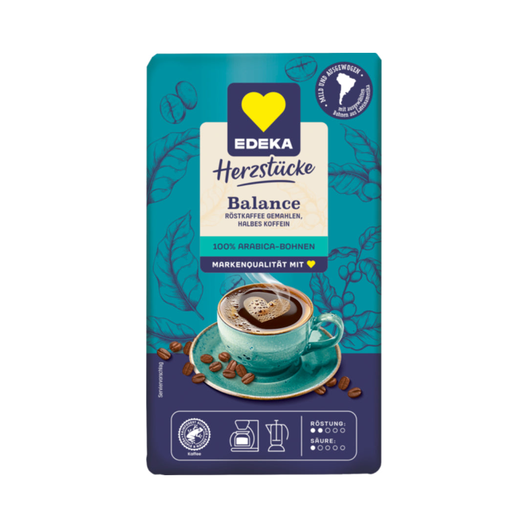 EDEKA Herzstücke Balance Röstkaffee gemahlen 500g