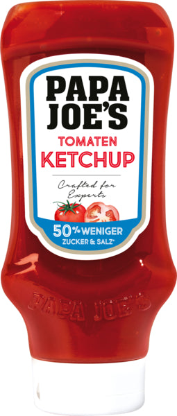 Papa Joe's Tomatenketchup 50% weniger Zucker und Salz 500ml
