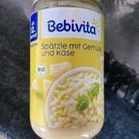 Bio Bebivita Spätzle mit Gemüse und Käse 250g