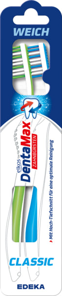 EDEKA elkos DentaMax Zahnbürste Classic weich 2ST