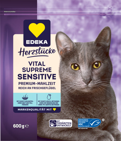 EDEKA Herzstücke Sensitive reich an Frischgeflügel 600g