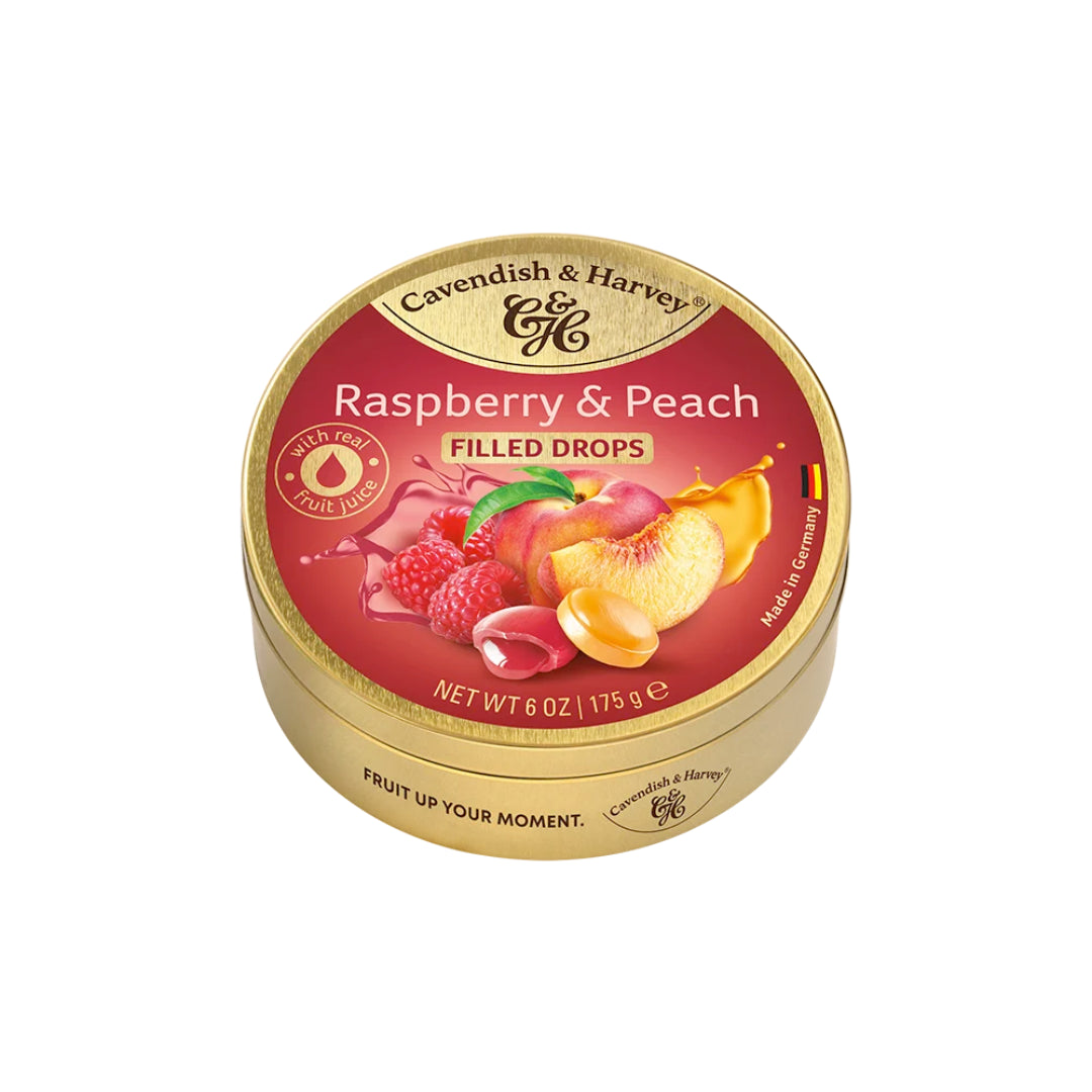 Cavendis&Harvey Raspberry&Peach Drops 175g
