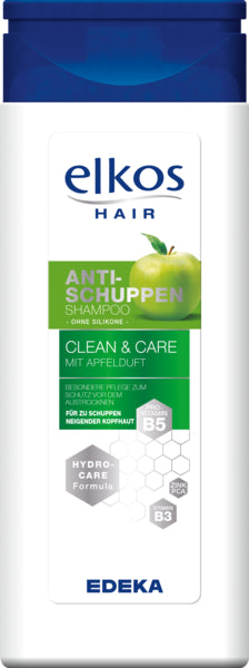 EDEKA elkos Shampoo Anti-Schuppen Clean&Care Apfel 300ml