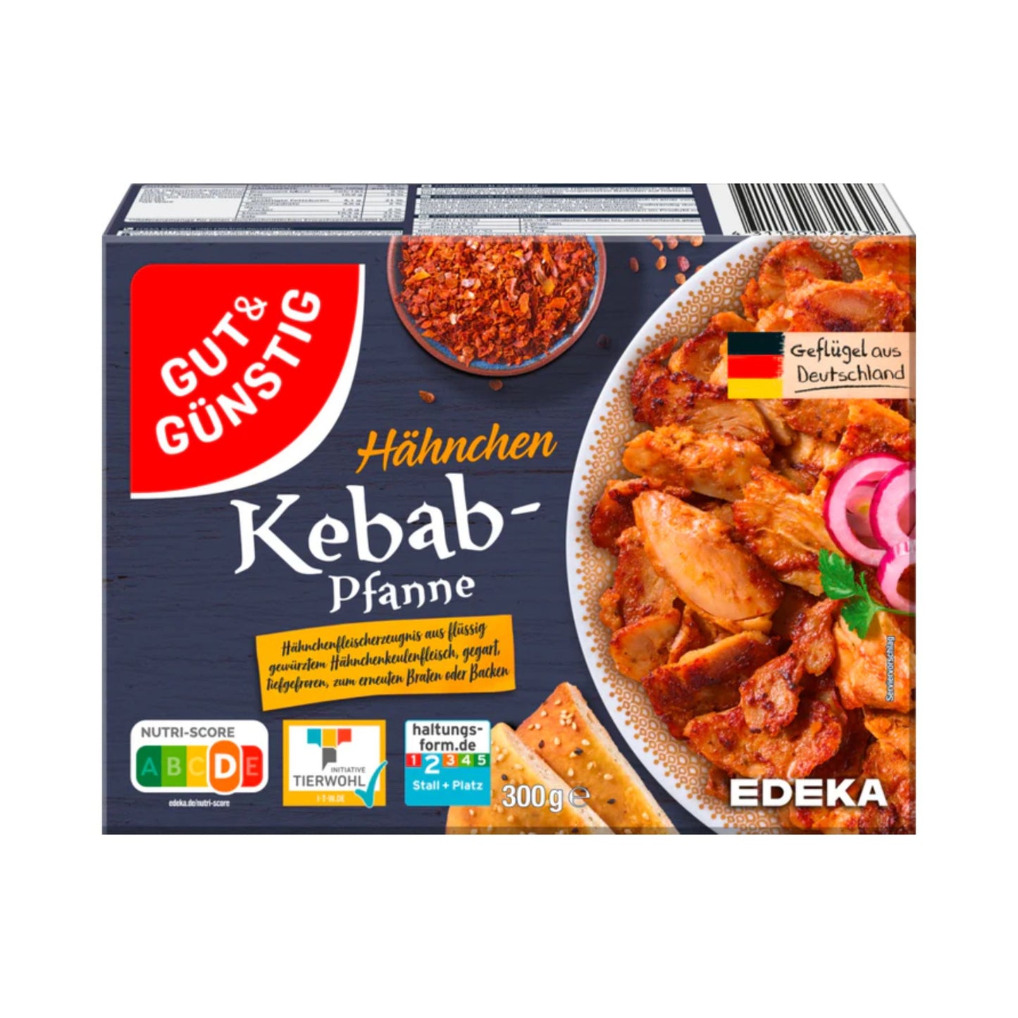 GUT&GÜNSTIG Hähnchen Kebab Pfanne 300g VLOG QS ITW