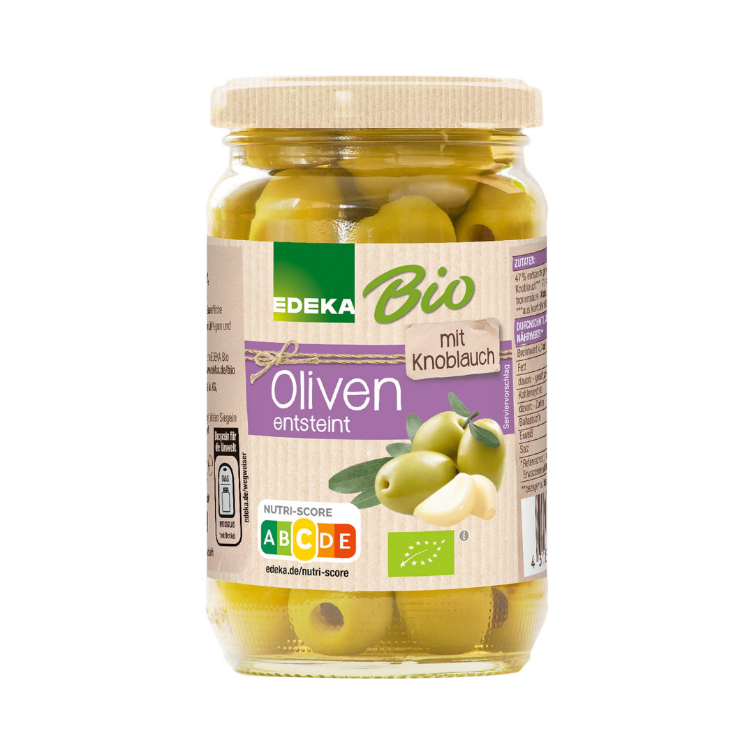Bio EDEKA Oliven grün entsteint 350g