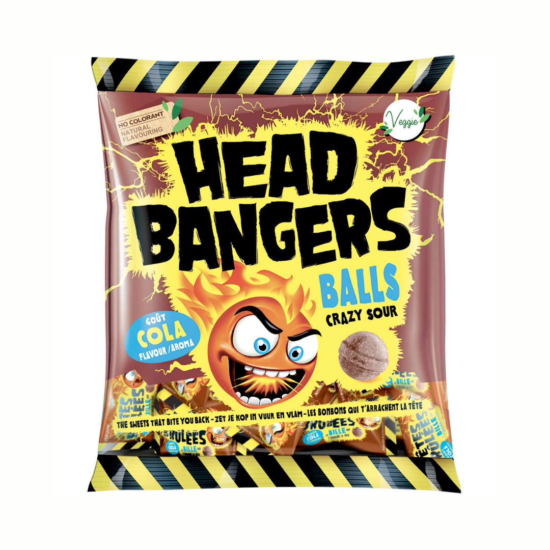 Head Bangers Crazy Sour Balls Cola 135g