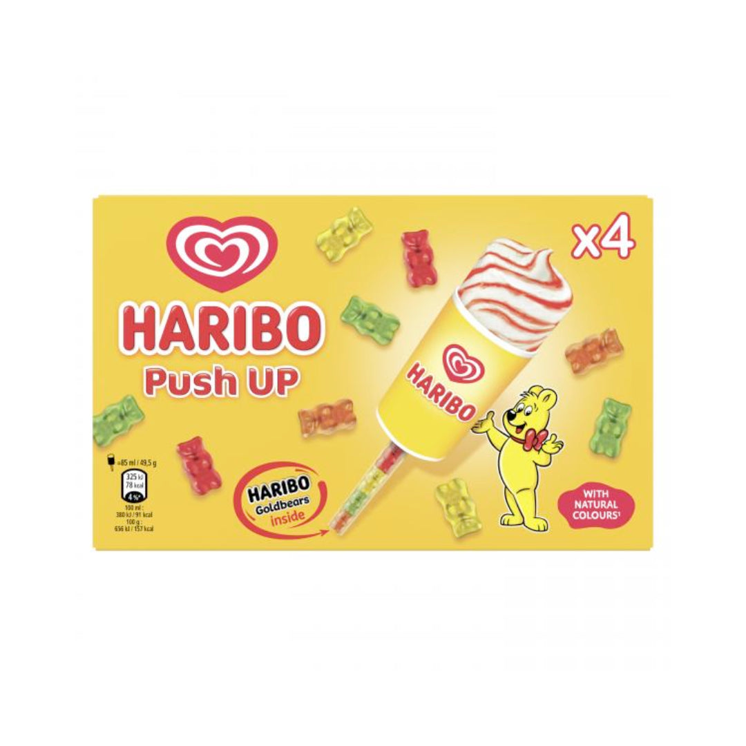 Langnese Push Up Haribo Eis 4x85ml