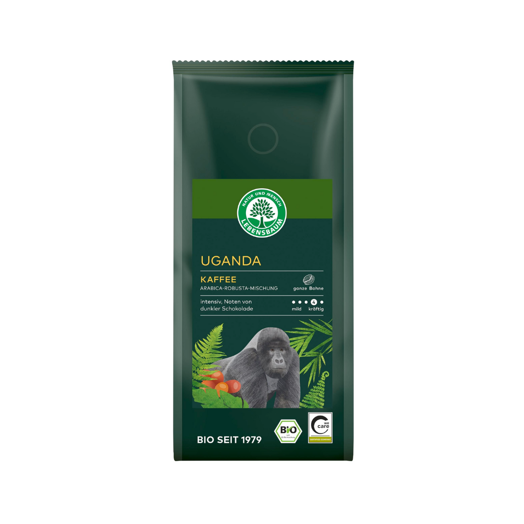 Bio Lebensbaum Uganda Kaffee ganze Bohne 250g