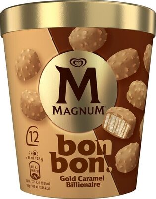 Langnese Magnum Bonbon Gold Caramel Billionaire 12ST204ml