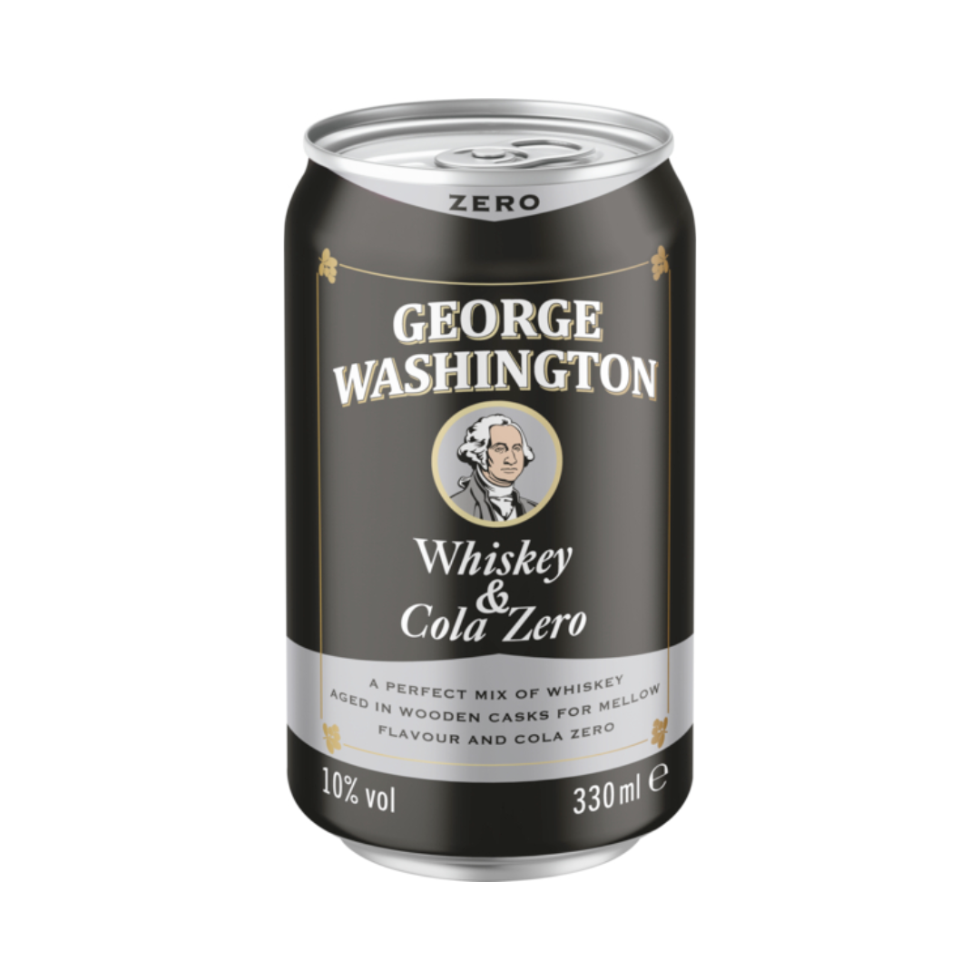 George Washington Whiskey Cola Zero 10% 330ml DPG